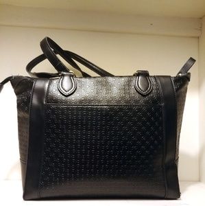 ❣️SALE❣️Black Leather London Fog Satchel